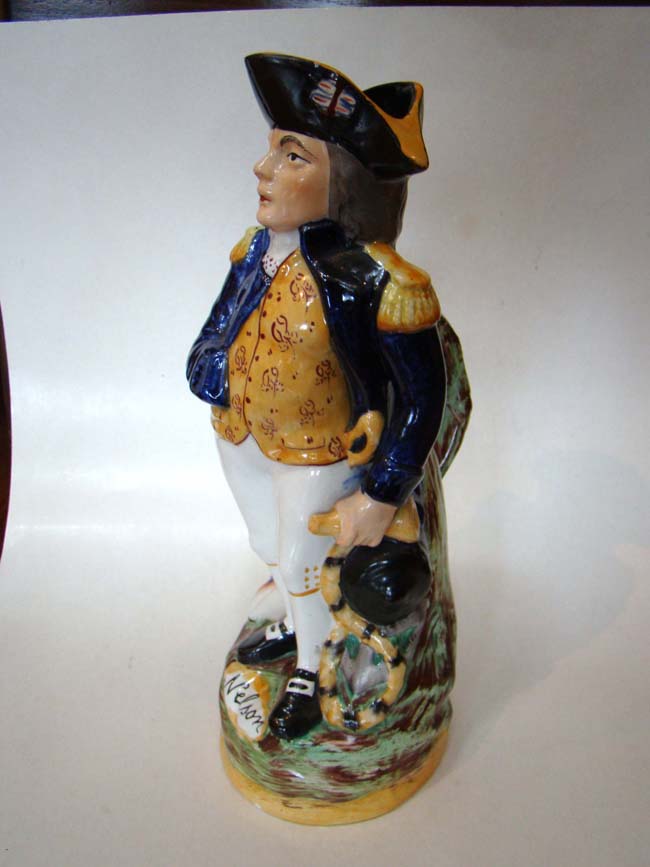 A 19th century Staffordshire jug circa 1847 depicting Admiral Lord Horatio Nelson — image 3